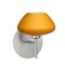 Besa Lighting Peri Mini Sconce, Amber Matte, Satin Nickel Finish, 1x5W LED 1SW-541080-LED-SN - alternate 1